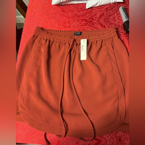 J. Crew Red Athletic Shorts with Curved Hem - Picture 9 of 9